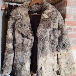 Vintage Rabbit Fur Coat